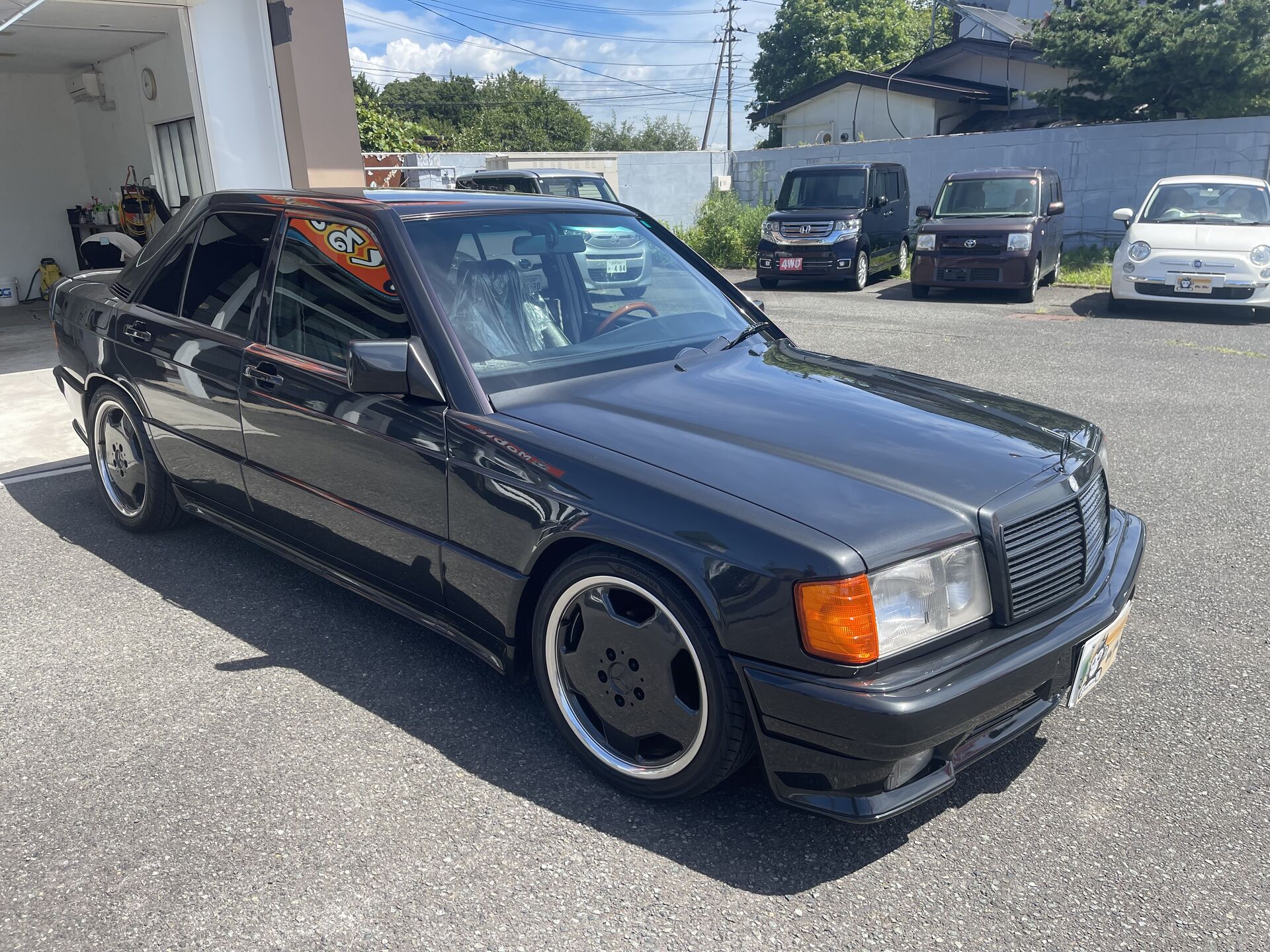 ベンツ190E　5年ガラスコーティング